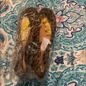 Leopard print ballet flats